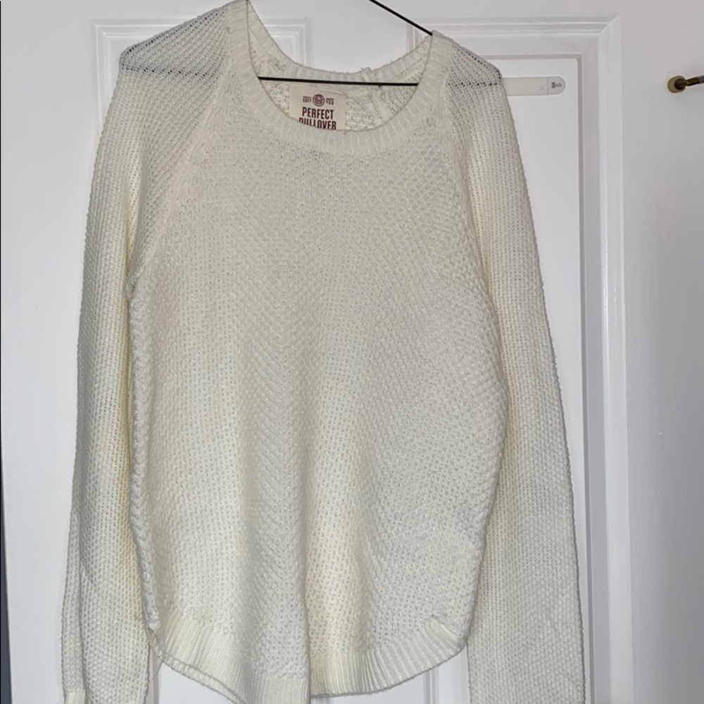 White Pullover Sweater